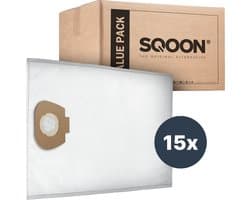 SQOON® Stofzuigerzakken Geschikt voor Nilfisk Alto / WAP / KEW AERO 20/25 Makita VC2010 / VC2512 / VC3011 - 15 Stuks