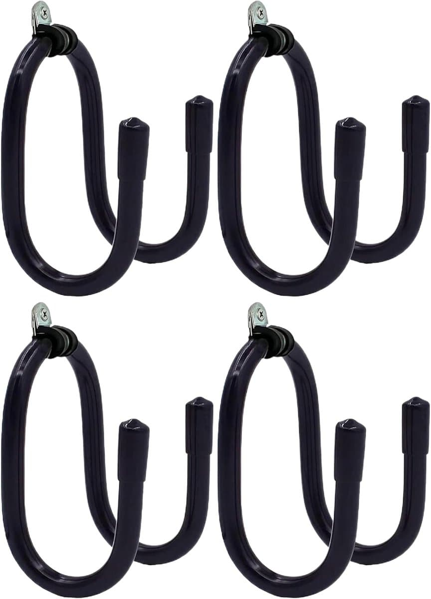 4 Stuks Stofzuigerslanghouders - Vacuümkophouder - Ophangbeugel - Standaard - Opbergrek voor Jerrycan in W-Stijl voor Winkel en Garage — afbeelding 1