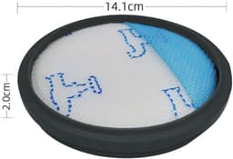 2 stuks filter voor stofzuiger – HEPA vervangfilter ZR904301 – compatibel met Moulinex Swift Power Cyclonic – wasbaar voorfilter en droog reinigbare HEPA-cassette — thumbnail 4