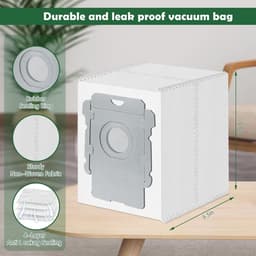 12 Stuks Stofzakken voor iRobot Roomba i7 i7+, i8, i8+, i3, i3+, i4, i4+, i6, i6+, s9, s9+ Plus 10 Max 105 705 Vac Clean Base afzuigstation, i/s/j Combo Essential Serie Stofzuigerrobot Stofzuigerzak — thumbnail 4