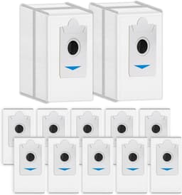 (12 Stuks) T30S PRO Vervangende Stofzakken voor ECOVACS DEEBOT T30S/ T30S PRO/ X2/ X2 Omni/ X5 Omni/ X5 Pro Omni, Actieve Koolstoffilterlaag, Wegwerpzakken, Stofzuigerzakken (NIET VOOR T30S COMBO) — thumbnail 1