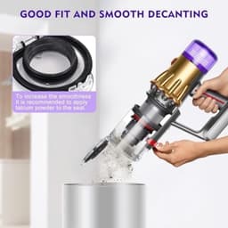 PromoHome Stofzuiger stofreservoir geschikt voor Dyson V11 V15 SV14 SV15 SV17 SV22, onderdeelnr. 970050-01 en onderdeelnr. 965443-01, grote container met HEPA-filter — thumbnail 5