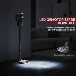 Steelstofzuiger – Draadloze – 45 min Gebruikstijd – 400W – HEPA Filter – LED verlichting zuigmond – Royal Swiss® — thumbnail 5