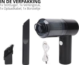 AERBES - Auto Stofzuiger Draadloos - Handstofzuiger USB Oplaadbaar - Kruimeldief Zakloos - Krachtige Zuigkracht - Compact — thumbnail 5