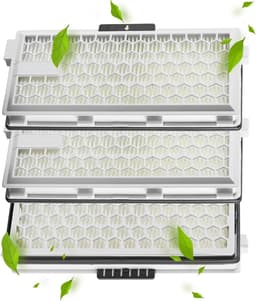 3 HEPA AirClean Plus filters wit, geschikt voor Miele Complete C3 PowerLine, S8340 stofzuiger, AirClean SF-HA 50, compatibel met Complete C2, C3, Compact C1, C2, en modellen S4000, S5000, S6000 en S8000. — thumbnail 1