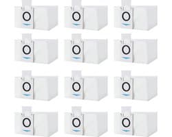 12 stuks stofzakken, accessoires, geschikt voor Ecovacs Deebot X1 Omni & X1 e Omni & T20 Omni & T20e Omni, X1 Turbo afzuigstation, 3,2 l, grote antibacteriële stofzak met haarreinigingsborstel