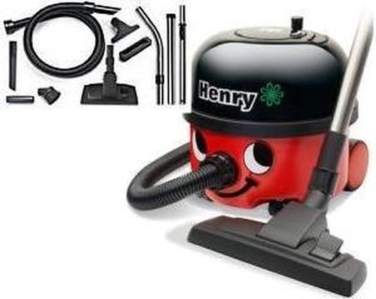 Numatic HVR-180 Henry Eco Stofzuiger + Kit-AS1/Kit-A4 Rood 620W — afbeelding 1