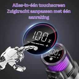 Kruimeldief Best Verkocht - Kruimeldief Snoerloos - Handstofzuiger Draadloos - Handstofzuiger 4 In 1 - Steelstofzuiger - Steelstofzuiger Draadloos - Steelstofzuiger Zonder Zak Op Accu - Met Touchscreen - Multifunctioneel — thumbnail 2