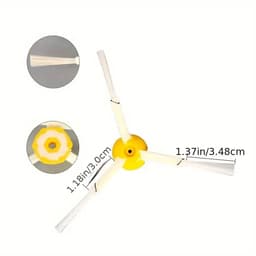 iRobot Roomba Accessoires Set – Compatibel met Serie 800 t/m 980 – 2 Rubber Hoofdrollen – 3 Zijborstels – 3 HEPA Filters – Complete Vervangingsset – Geschikt voor Roomba 860 865 870 880 960 966 980 – Onderhoudsset Robotstofzuiger — thumbnail 3