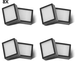 Bramokava® 8x HEPA Filter – Geschikt voor iRobot Roomba i1 i3 i3+ i4 i4+ i5 i5+ i6 i6+ i7 i7+ i8 i8+ e5 e6 e7 – Niet voor Dweilfunctie Combo j7+ j9+