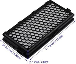 3x HEPA & Koolstof Filter geschikt voor Miele Airclean Plus SF-HA S4/S5/S6/S8 C2-C3 Compact C1 , C3, C2, S8, S6, S5, S4, S8000, S6000, S5000, S4000 - Stofzuigerfilter HEPA Filter — thumbnail 5