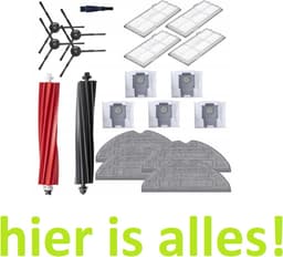 Set filters rollen borstels moppen zakken compatibel met Roborock S8, S8 Plus - hoogwaardige vervanging - Roborock S8 - Roborock S8 Plus - Roborock S8 Max - Roborock S80 - Roborock S85 - Roborock S7 MaxV Ultra - 20 onderdelen - hier is alles! — thumbnail 1