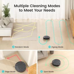 Comnox - Lefant M210 Pro Robotstofzuiger - 2200Pa Zuigkracht - WiFi/App/Alexa Bediening - 120 Minuten Looptijd - Compact en Slim Ontwerp — thumbnail 2