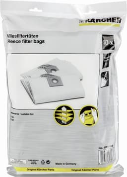 Karcher Stofzuigerzak Micro Fleece 10 stuks T10/1, T12/1 69043150 (6.904-315.0) — thumbnail 1