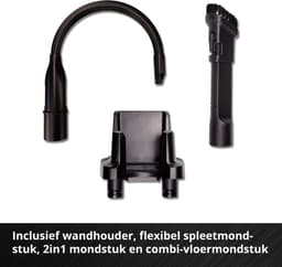 Einhell Accu Steelstofzuiger TE-SV 18 Li Solo - Power X-Change - 18 V/Li-Ion - 0,6 L reservoir - 4 LED's - Drievoudig filtersysteem - ECO/BOOST modus - Gemotoriseerd vloermondstuk - Excl. accu en lader — thumbnail 5