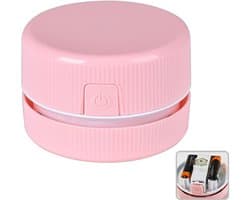 Mini Tafelstofzuiger Roze voor Diamond Painting Accessoires, Opruimapparaat voor losse strasssteentjes en Diamond Art Afval