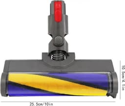 Zachte Rolborstelkop Voor Dyson V7 V8 V10 V11 V15 - LED-Zachte Rollerreinigerkop - Met Groene Led-Reinigingslamp Voor Hardhout Marmer En Tegels — thumbnail 4