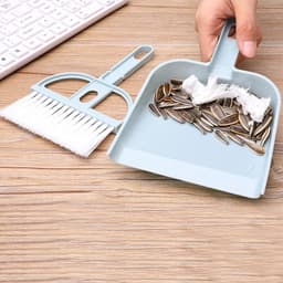 Stoffer en blikset - Miniset bureau - Bureau schoonmaken - Multifunctioneel ontwerp - 19x13cm - Grijs — thumbnail 2