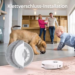 Dweilpads - Geschikt voor dreame X10 / S10 Plus / L10S Ultra - Mop Pad - 8stuks Grijs — thumbnail 4