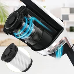 2 filters - Inclusief 2 cartridges + 2 zeefjes + 1 klein borsteltje - HX1 stofzuigeraccessoire filtercartridges en zeefjes - Filters voor Miele Triflex HX1 draadloze stofzuiger - Kunststof — thumbnail 4