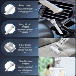 Draadloze Handstofzuiger 11000Pa - USB Oplaadbaar - Mini en Lichtgewicht - Ideaal voor Auto en Thuis - ShopVlot — thumbnail 3