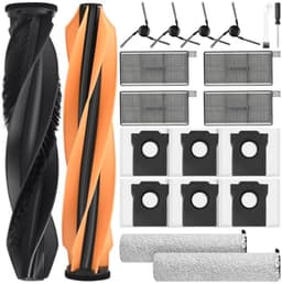 PromoHome Accessoireset voor Dreame Aqua10 Ultra Roller Complete robotstofzuiger, 20 stuks – 2 hoofdborstels, 2 dweilpads, 6 stofzakken, 4 HEPA-filters, 4 zijborstels — thumbnail 1