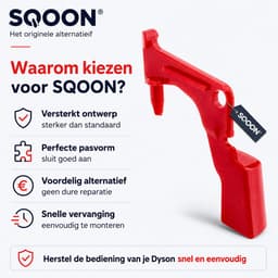 SQOON® Triggerknop reparatie onderdeel voor Dyson V10 / V11 - Gelijk aan model: 970148-01 - Vervanging voor aan/uit-knop behuizing - Perfect voor reparatie van Dyson steelstofzuiger — thumbnail 2