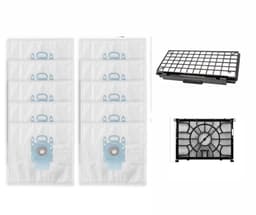 Replacements set geschikt voor de Bosch Serie 6 ProSilence / ProAnimal / ProHygienic / ProPower. 10 stofzuigerzakken, 1 motorfilter en 1 HEPA Filter — thumbnail 1