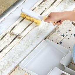 Mini Stoffer En Blik - Kleine Bezem Set - Bureau Schoonmaken - Natuurlijk Houten Handvat — thumbnail 3