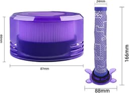 2 stuks filters - V8 FOCUS Matras - Voor Dyson V8 Stofzuiger - Stofzuigerfilter - Stofzuigeraccessoires — thumbnail 5
