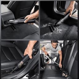Handstofzuiger voor in de auto, afneembaar voor gemakkelijk transport, krachtige zuigkracht, borstelloze motor, twee instelbare snelheden, Type-C opladen, zwart. — thumbnail 4