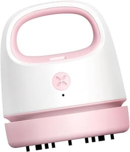 Tafelstofzuiger - Mini Stofzuiger - Bureau Schoonmaken - USB Oplaadbaar - 9.9 x 8.6 cm - Roze — thumbnail 1