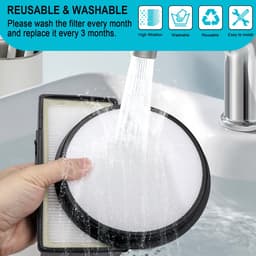 Kraftverdia® 4 x stofzuigerfilter voor Rowenta Silence Force Cyclonic RO7649EA RO7689EA RO7647EA RO7663EA RO7676EA RO7681EA (model RO76xx) vervangfilter voor Rowenta Silence Force 4AAAA HEPA filterset voor — thumbnail 3