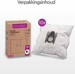 VANJOOL® Stofzuigerzakken Geschikt voor Bosch & Siemens Type D/E/F/G/H – BBZ41FGALL / SI52 / G ALL – 10 Stuks – PowerProtect Compatibel & Sterke Filtratie — thumbnail 4