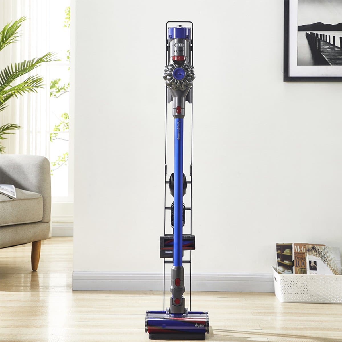 TDR - Stofzuiger Opbergrek - houder - Geschikt voor Dyson V6 V7 V8 V10 V11 V12 V15-zwart — afbeelding 1