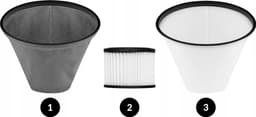 Zeegma Zonder PRO ASH - Stofzuiger voor as en puin - 1600 W - 20L - industriële stofzuiger - roestvrijstalen container - HEPA-filter - blaasfunctie 5 m snoer — thumbnail 3