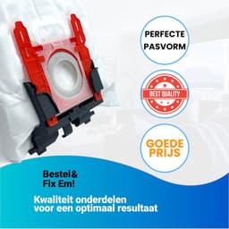 Fixem Geschikt voor Bosch Siemens Stofzakhouder - Vervangt 00495701 - 112 mm Breed - Stofzuiger Stofzak Houder - Stevige Bevestiging - Compatibel met BSG62185 VS06C100 — thumbnail 3