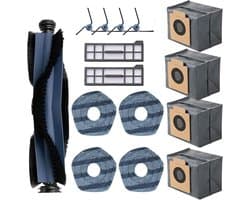 15-delige set accessoires geschikt voor X10 PRO OMNI robotstofzuiger: rolborstel, zijborstel, filter, dweil en stofzak