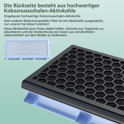 3 stucks Filter voor Miele [Compact C1 & C2 - Complete C2 & C3 - S8340] - Vervangfilters Compatibel met Miele stofzuigers S4000 - S5000 -S6000 — thumbnail 4
