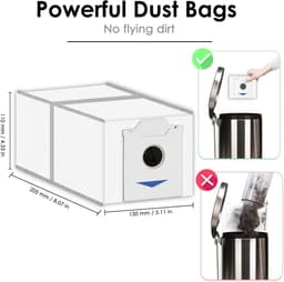 15 stucks-N30 Omni vervangende stofzuigerzakken-compatibel met Ecovacs Deebot N30 Omni / N30 Pro Omni robotstofzuiger-met actieve koolfilterlaag-wegwerpzakken-stofzuigerzakken — thumbnail 4