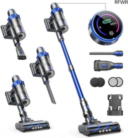 RFWR® Draadloze Stofzuiger met Automatische Mode en Kleurentouchscreen - 40000PA en 55 Minuten Gebruik — thumbnail 1