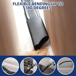 Geschikt voor alle stofzuigerslangen (32 mm), stofzuigeraccessoires, aansluiting voor vlak stofzuigermondstuk - 24,6 inch flexibele stofzuigerspleetzuigmond — thumbnail 3
