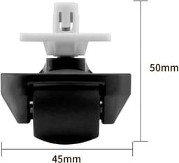 Geschikt voor Roborock stofzuigerrobot S65/S55 Max/S65 Pure/S45 Max/S70/S75/S7/T7S/G10/G20/S8 Pro Ultra - Robotstofzuiger Voorwiel - stil, geluidsarm (zwart) — thumbnail 5