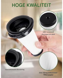 EXCITAT Filter filterelementen - Reservefilter geschikt voor Rowenta X-pert 3.60 X-Pert 160 RH6921WO RH6933WO RH6971WO RH6973WO RH6974WO RH6985WO - 2 stuks — thumbnail 4