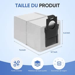 15 stuks vervangende stofzakken geschikt voor Dreame X50 Ultra/X40 Ultra/X30 Ultra/L50 Ultra/L40 Ultra/L10s Ultra Gen 2/L10s Pro Ultra stofzuigerrobot - 3.2 L — thumbnail 3