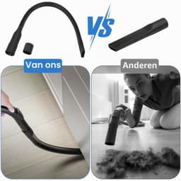 Lange flexibele spleetzuigmond voor stofzuiger, 62 cm platte zuigmond verlengstuk mondstuk accessoire voor stofzuigers met 32 & 35 mm aansluiting Opzetbare universele mondstuk voor het — thumbnail 4