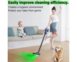 Vacuum Bahuun, Vacuum Dust Display Lamp, Universal Disclosure Invisible Vacuum Animal Pet Hair Vacuum Cleaner Light - ShopVlot