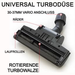 Universele Turbodüse voor Stofzuigers met Draaiende Borstelrol — thumbnail 3
