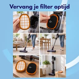 Knaak Stofzuigerfilters 2 Stuks - Geschikt voor Philips SpeedPro Max - Geschikt voor FC5005/01 en CP0663/01 - Filterset — thumbnail 4