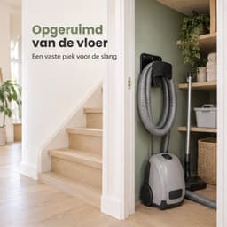 Cheqo® Stofzuigerslang Ophanger - Stofzuigerslang Houder - Ophangbeugel - Wandhouder voor Stofzuiger - Stofzuigeraccessoires - Ophangsysteem - Ophanger voor Deur - Stofzuiger Organizer — thumbnail 2